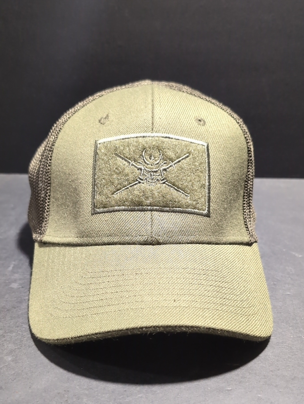 Nu-fit Samurai Tactical Men's Olive Green Fitted Cap,Size L/XL.